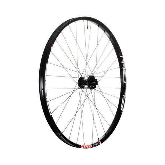 Stan's No Tubes Flow MK3 Front Wheel - 27.5", 15 x 110mm Boost, 6-Bolt, Black (Bicycle Wheels) – studio photo