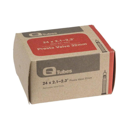 Teravail Q-Tubes / Teravail 24" x 2.1-2.3" 32mm Presta Valve Tube (Bicycle Tubes) – close-up detail