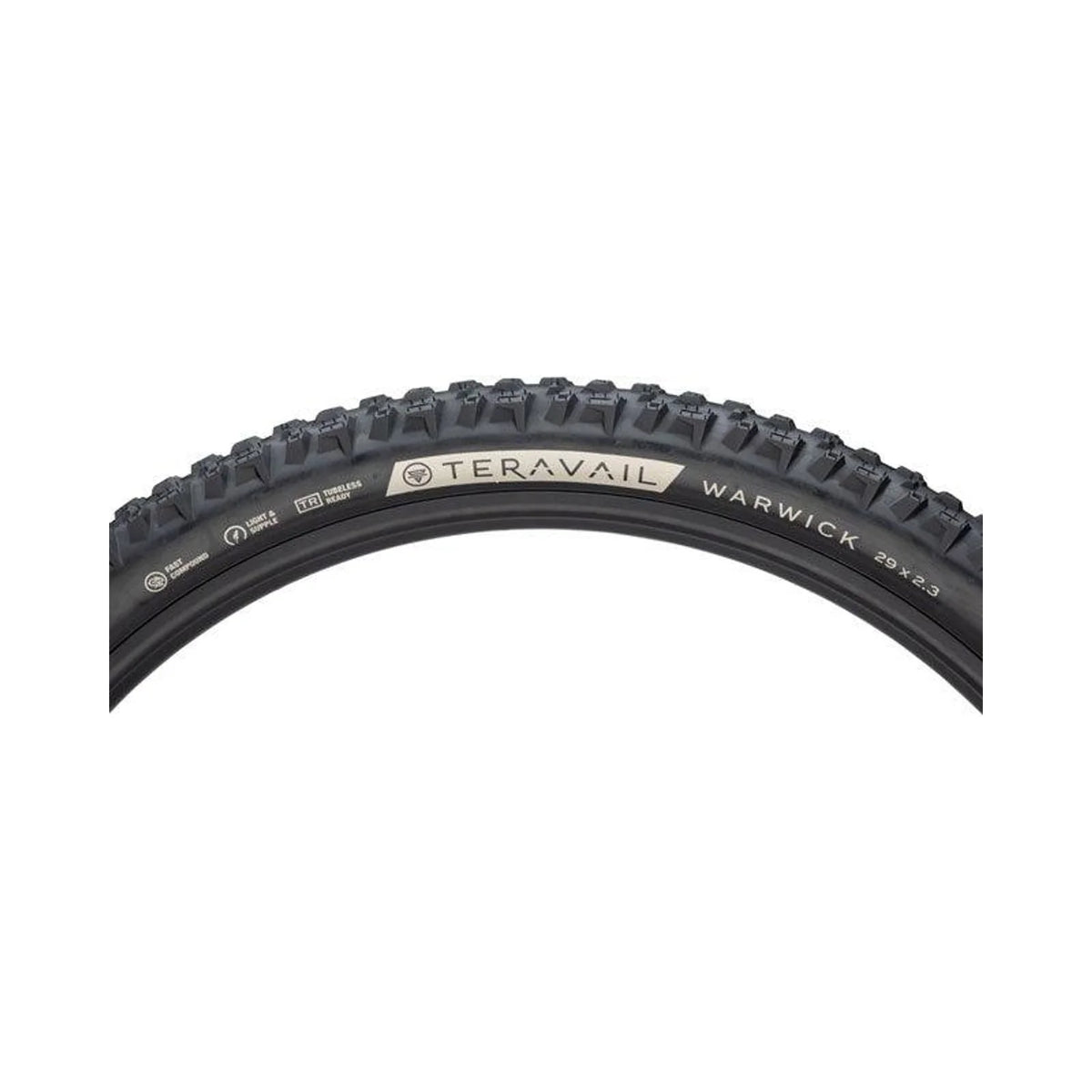 Teravail Warwick Tire - 29 x 2.3, Tubeless, Folding, Black, Ultra-Durable, Grip Compund (Bicycle Tires) – showcase image