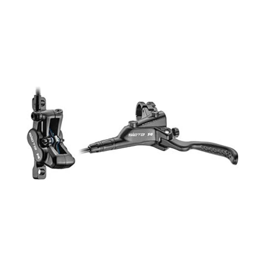 TRP Slate T4 Disc Brake and Lever - Rear, Hydraulic, Post Mount, Black (Bicycle Brake Sets) – studio product photo
