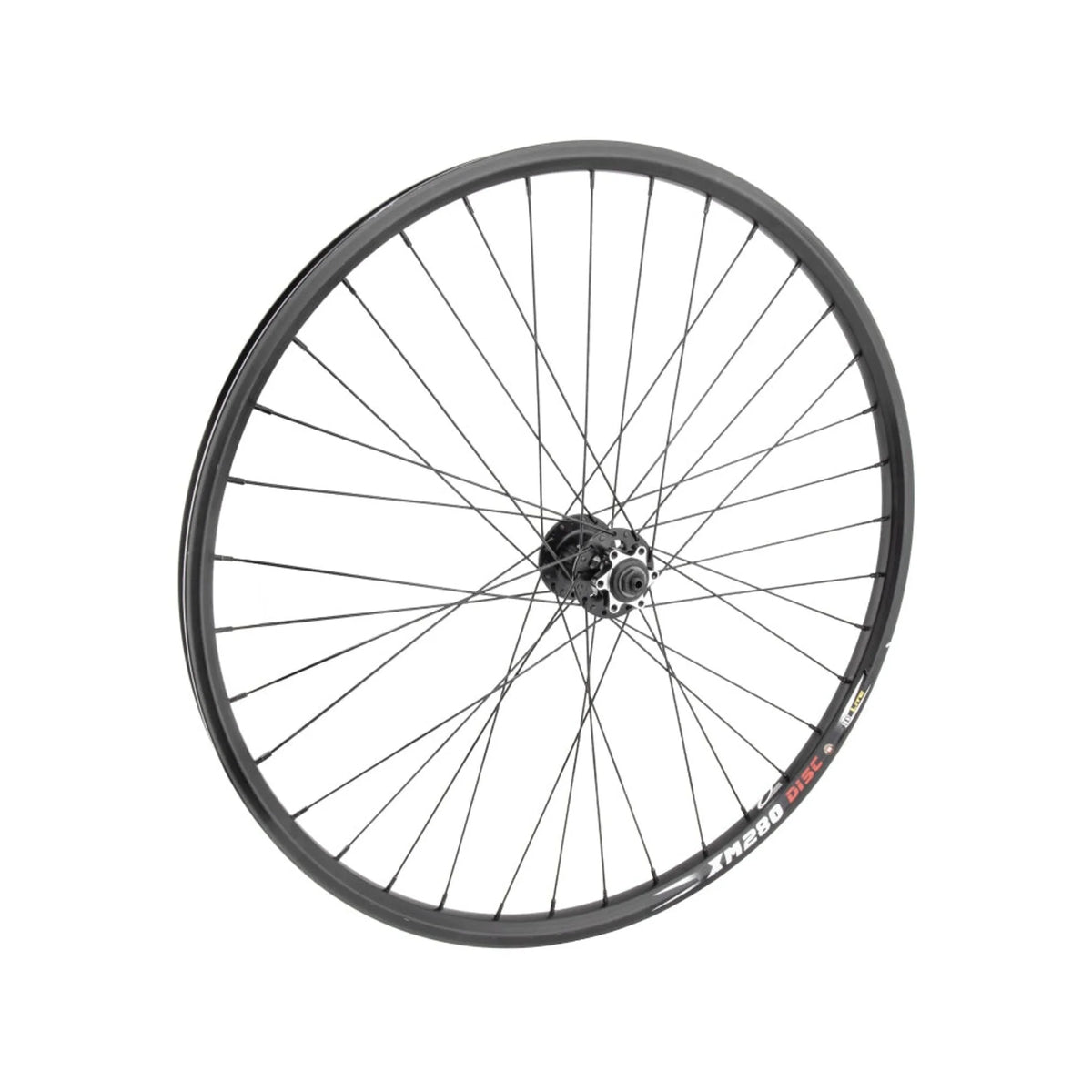 Wheelmaster 27.5" Alloy Mountain Front Wheel – Disc, Black (Bicycle Wheels) – studio product photo