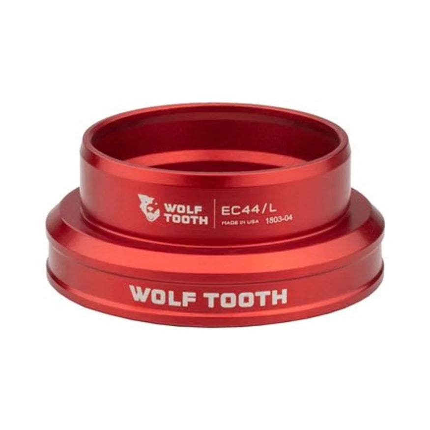 Wolf Tooth Premium Headset - EC44/40 Lower, Red (Bicycle Headsets) – studio product photo