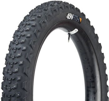 45NRTH Dillinger 4 Tire - 27.5 x 4.0, Tubeless, Folding, Black, 60 TPI, 168 Carbide Steel Studs - Alaska Bicycle Center