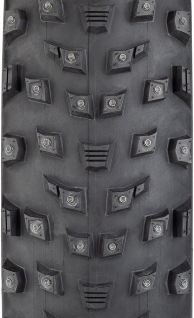 45NRTH Wrathlorde Tire - 26 x 4.2, Tubeless, Folding, Black, 120tpi, 300 XL Concave Carbide Aluminum Studs - Alaska Bicycle Center