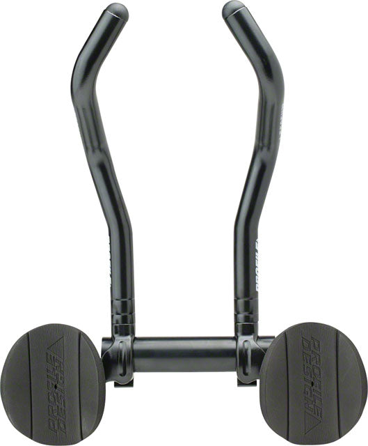 Profile Design Legacy II Aluminum Aerobar: with ZB Bracket and Venturi Armrest, Matte Black