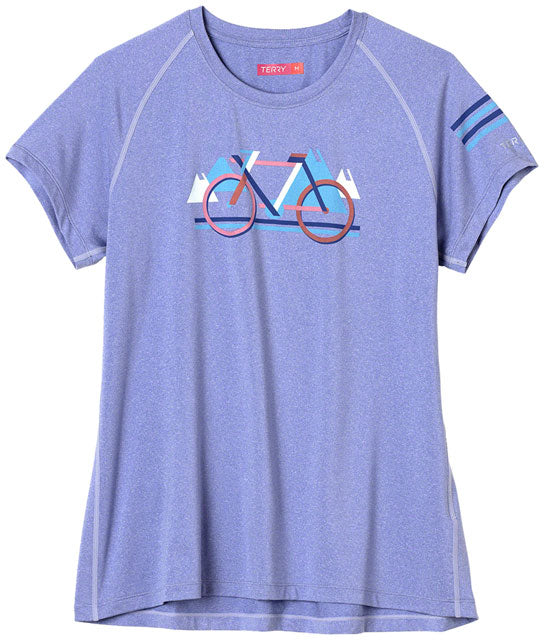 Terry Tech Tee - Flow, Iris/Block