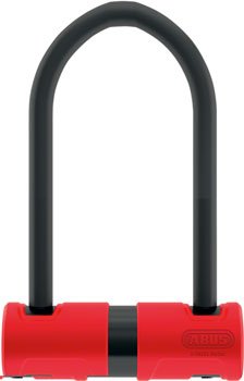 Abus 440A Alarm U-Lock - 4.2 x 6.3", Keyed, Black/Red, Includes bracket - Alaska Bicycle Center
