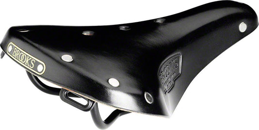 Brooks B17 Standard Saddle - Steel, Black, Women's - Alaska Bicycle Center