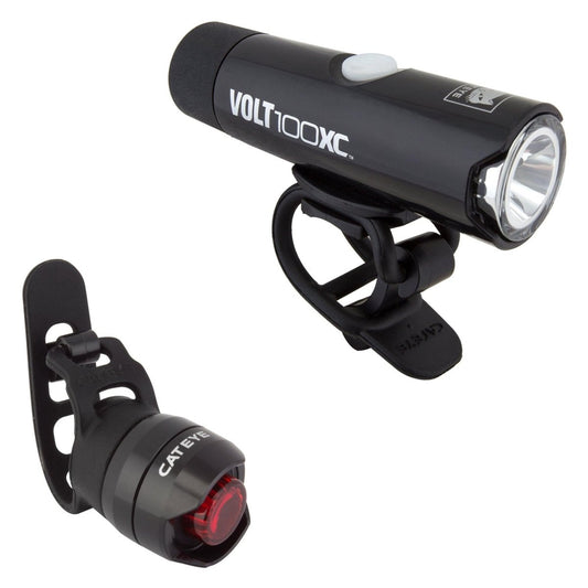 Cateye Combo Volt100XC/ORB-RC HL-EL051RC/TL-LD160RC Rechargeable Lights - Alaska Bicycle Center