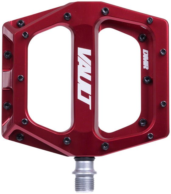 DMR Vault Pedals - Platform, Aluminum, 9/16", Deep Red - Alaska Bicycle Center