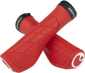Ergon GA3 Grips - Risky Red, Lock-On, Small - Alaska Bicycle Center