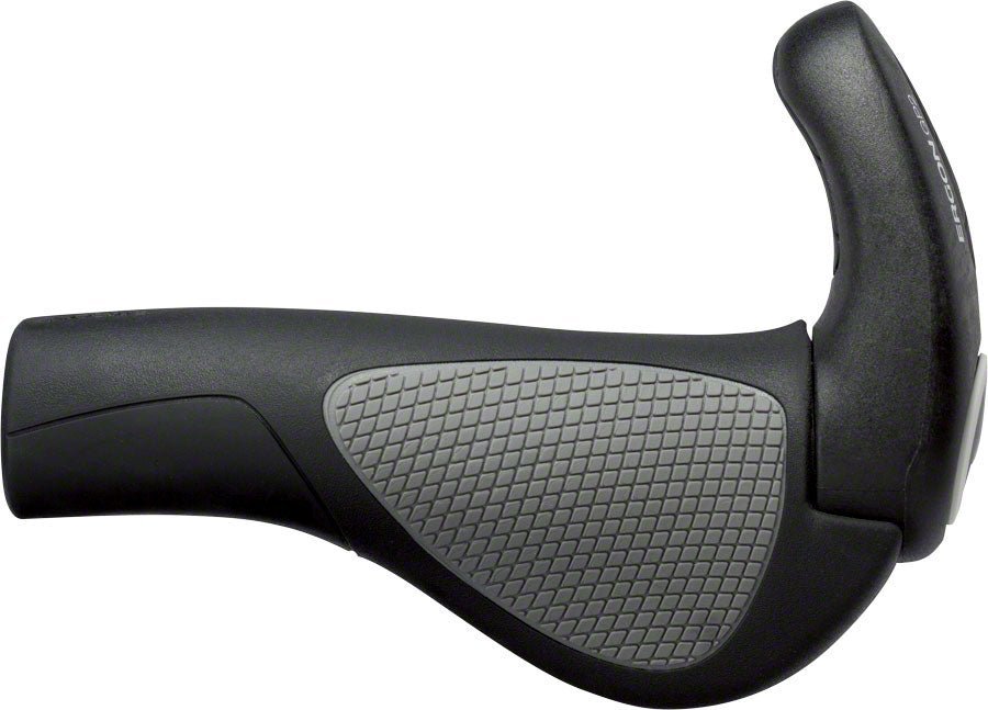 Ergon GP2 Grips - Black/Gray, Lock-On, Large - Alaska Bicycle Center