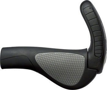 Ergon GP3 Grips - Black/Gray, Lock-On, Large - Alaska Bicycle Center