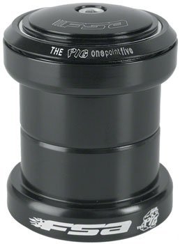Full Speed Ahead Big Fat Pig 1.5" Threadless Headset, Black - Alaska Bicycle Center