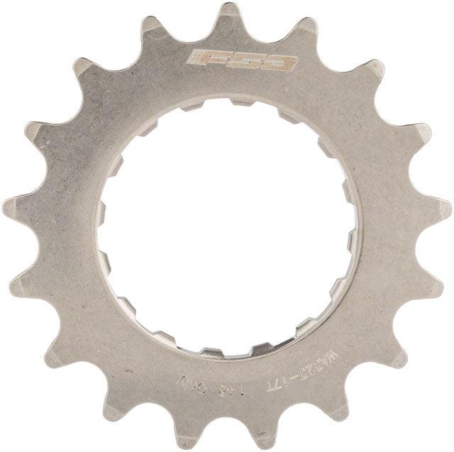 Full Speed Ahead WA323 eBike Sprocket for GEN 2 Bosch - 17t, 2.5mm Offset, Stainless Steel, Polished Silver - Alaska Bicycle Center
