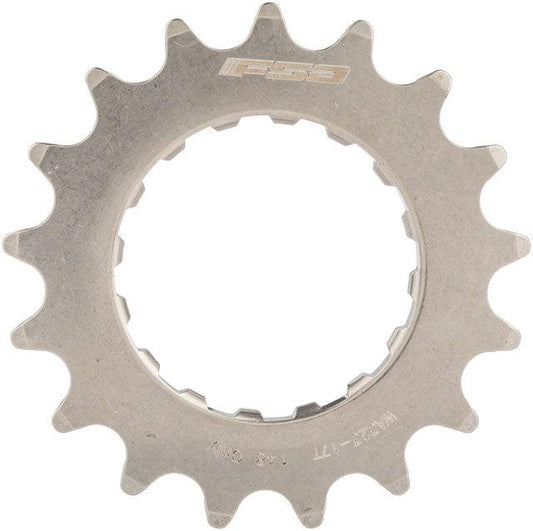 Full Speed Ahead WA323 eBike Sprocket for GEN 2 Bosch - 17t, 2.5mm Offset, Stainless Steel, Polished Silver - Alaska Bicycle Center