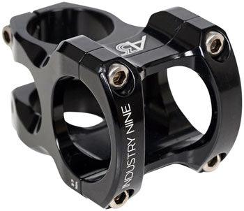 Industry Nine A318 Stem - 30mm, 31.8mm Clamp, +/-4.4, 1 1/8", Aluminum, Black - Alaska Bicycle Center