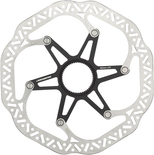Jagwire Pro LR1 Disc Brake Rotor - 180mm, Center Lock, Silver/Black - Alaska Bicycle Center