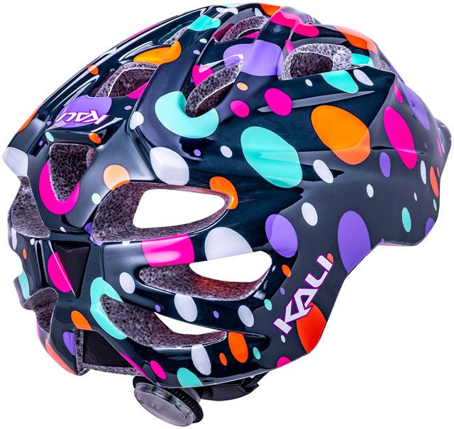 Kali Protectives Chakra Child Helmet - Confetti Teal, Lighted - Alaska Bicycle Center
