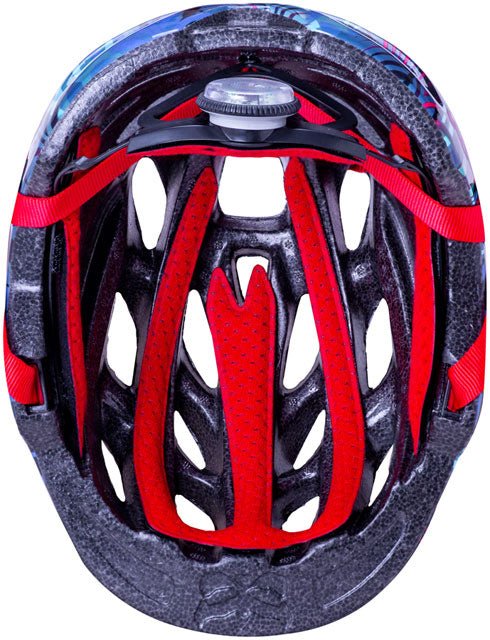 Kali Protectives Chakra Child Helmet - Jungle Blue, Lighted - Alaska Bicycle Center