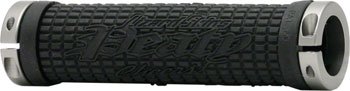 Lizard Skins Peaty Grips - Black, Lock-On - Alaska Bicycle Center