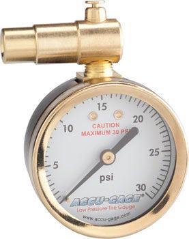 Meiser Presta-Valve Dial Gauge with Pressure Relief: 30psi - Alaska Bicycle Center