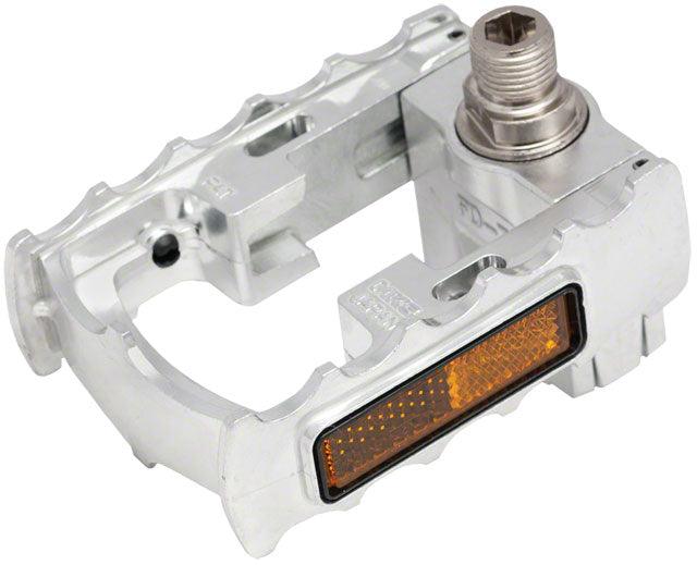 MKS FD-7 Folding Platform Pedal: 9/16" Alloy Silver - Alaska Bicycle Center