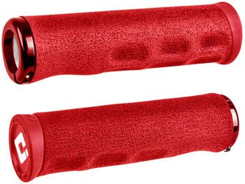 ODI Dread Lock Grips - Red, Lock-On - Alaska Bicycle Center