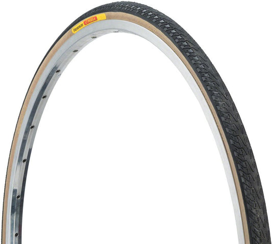 Panaracer Pasela Tire - 27 x 1-1/4, Clincher, Wire, Black/Tan, 60tpi - Alaska Bicycle Center