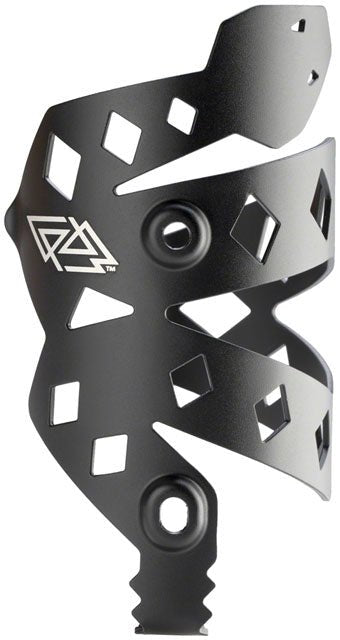 PDW Rattlesnek Kej Water Bottle Cage - Black, Right Opening - Alaska Bicycle Center