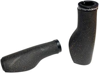 Portland Design Works Cork Chop Grips - Black, Lock-On - Alaska Bicycle Center