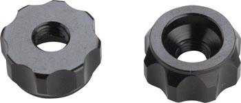 Problem Solvers Super P-Nut Oversized Presta Valve Nut, Pair, Black - Alaska Bicycle Center