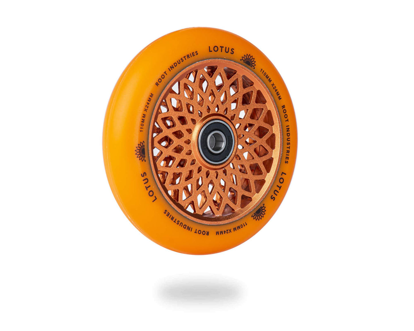 Root Industries 110mm x 24mm Lotus Scooter Wheels - Orange - Alaska Bicycle Center