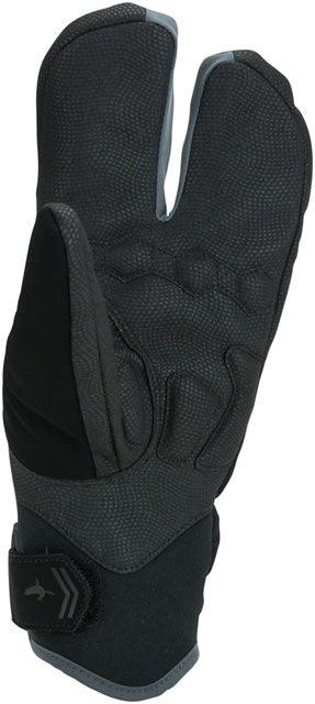 SealSkinz Extreme Cold Weather Cycle Split Finger Gloves - Black/Gray, Full Finger, Medium - Alaska Bicycle Center