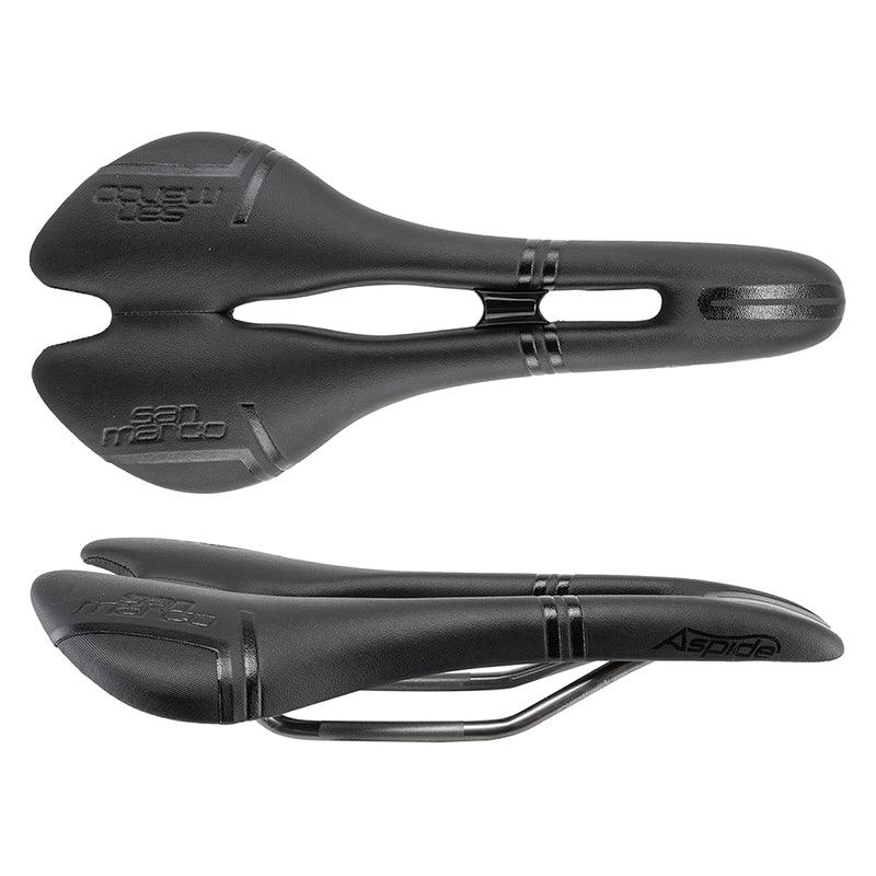 Selle San Marco Aspide Short Open-Fit Racing Saddle - Manganese, Black,  Men's, Narrow