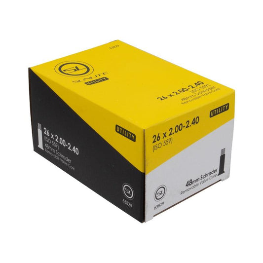 Sunlite Utili-T Standard Schrader Valve 26x2.00-2.40 Tube - Alaska Bicycle Center