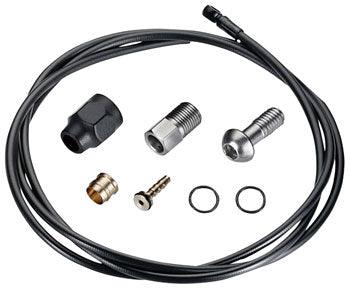 TRP Disc Brake Banjo Hose Kit - 2000 x 5.5mm, Black - Alaska Bicycle Center