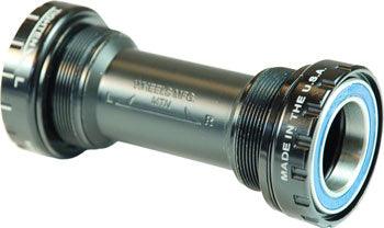 Wheels Manufacturing BSA Bottom Bracket - Shimano MTB, Angular Contact Bearings, Black Cups - Alaska Bicycle Center