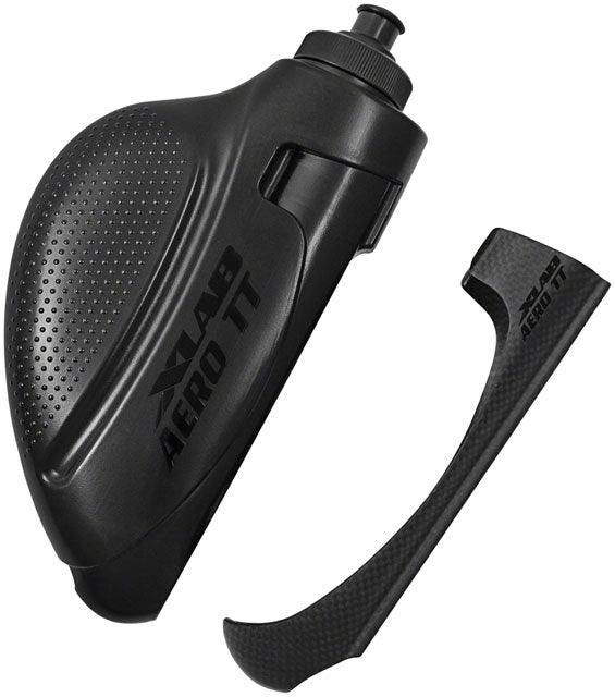 XLAB Aero TT Water Bottle and Cage System: Stealth Black Cage and Bottle - Alaska Bicycle Center