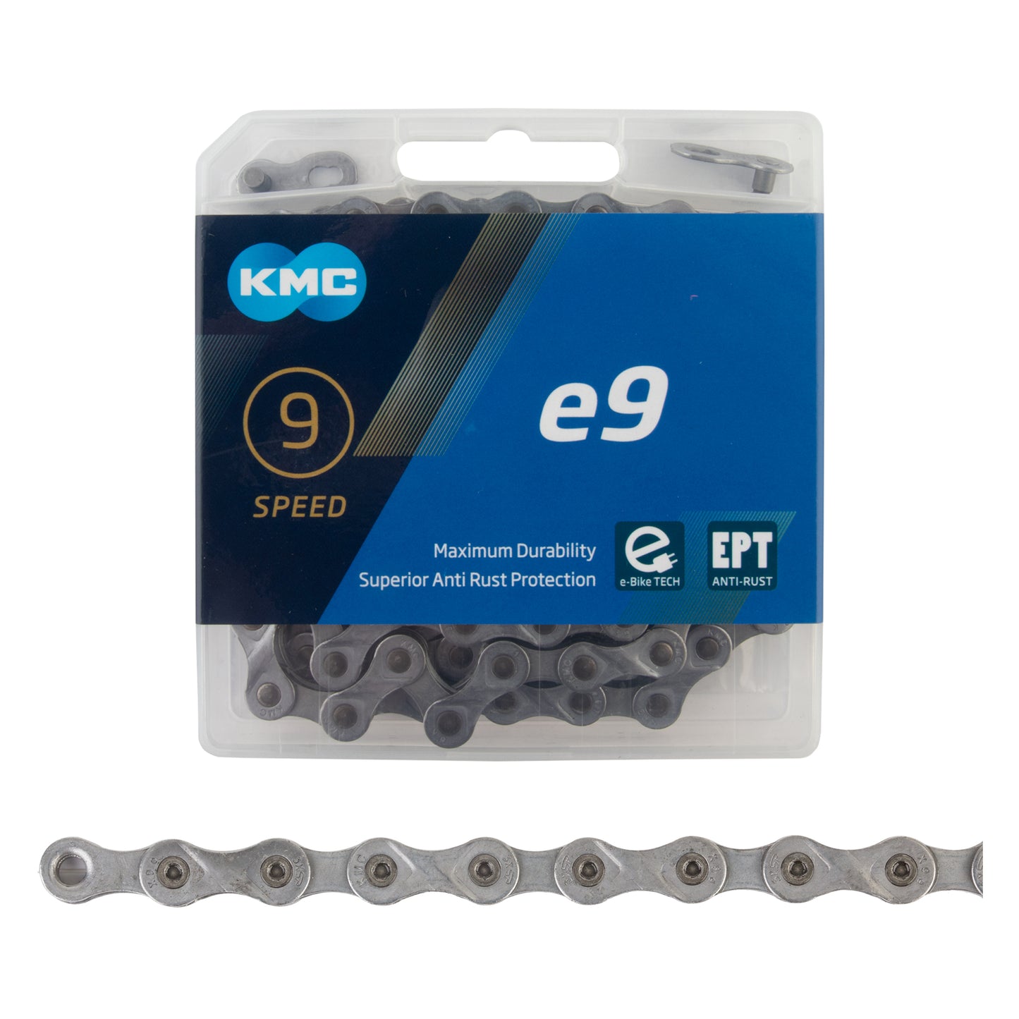 KMC X9e Bicycle Chain - 9 Speed