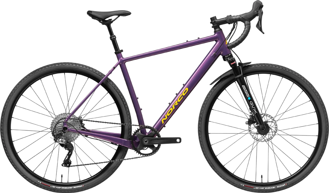 Norco Search XR A 700c Suspension Gravel Road Bike - Purple/Yellow