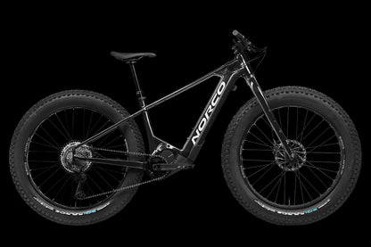 Norco Bigfoot VLT 2 Electric Assist Fat Tire Bicycle - Black/Silver - 27.5" Fat