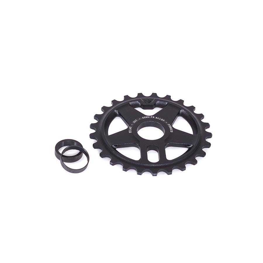 Eclat, Onyx, Chainring, Teeth: 25, 6061 Aluminum, Black