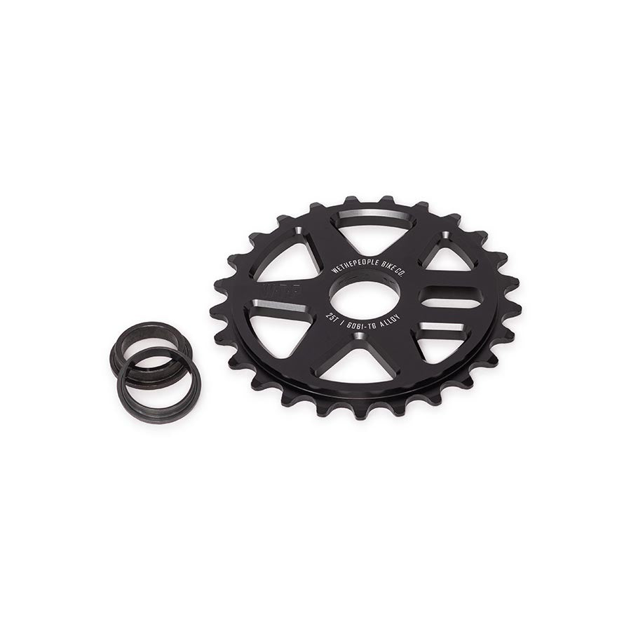 We The People, Logic, Chainring, Teeth: 28, 6061-T6 Aluminum, Black