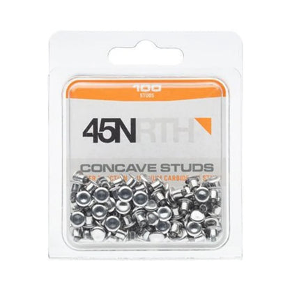 45NRTH Concave Carbide Aluminum Tire Studs - Pack of 100 (Tire Studs and Tool) – close-up detail