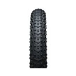 45NRTH Dillinger 5 Tire - 26 x 4.6, Tubeless, Folding, Black, 60 TPI, 258 Carbide Steel Studs (Bicycle Tires) – front profile
