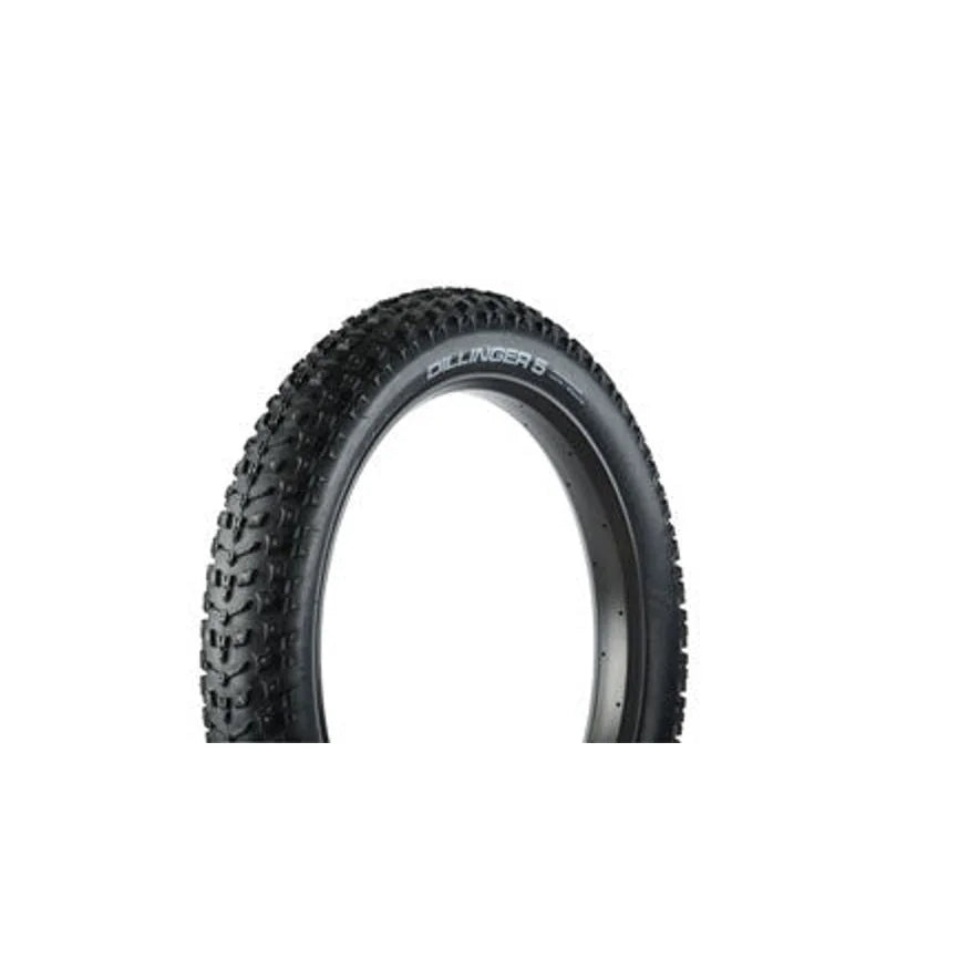 45NRTH Dillinger 5 Tire - 26 x 4.6, Tubeless, Folding, Black, 60 TPI, 258 Carbide Steel Studs (Bicycle Tires) – detail angle