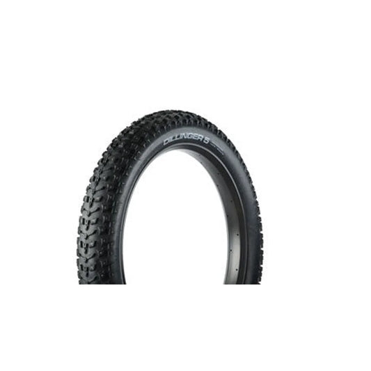45NRTH Dillinger 5 Tire - 26 x 4.6, Tubeless, Folding, Black, 60 TPI, 258 Carbide Steel Studs (Bicycle Tires) – detail angle