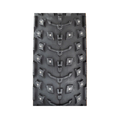 45NRTH Dillinger 5 Tire - 27.5 x 4.5, Tubeless, Folding, Tan, 60 TPI, 252 Concave Carbide Aluminum Studs (Bicycle Tires)