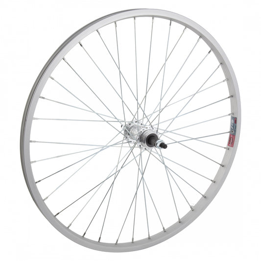 Wheelmaster 24" Alloy Mountain Rear Wheel - Freewheel, 5/6/7sp, Silver